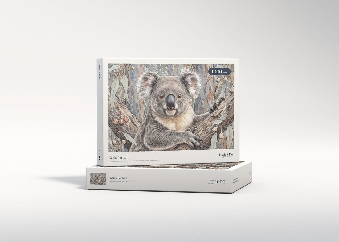 Koala Portrait jigsaw puzzle - gift box