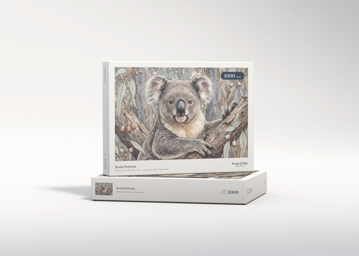 Koala Portrait jigsaw puzzle - gift box
