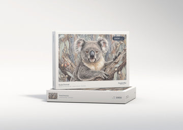 Koala Portrait jigsaw puzzle - gift box