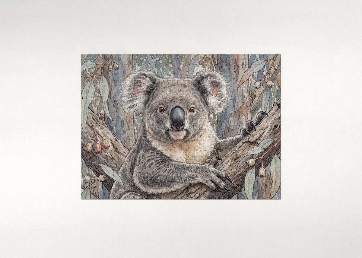 Koala Portrait jigsaw puzzle - flat puzzle