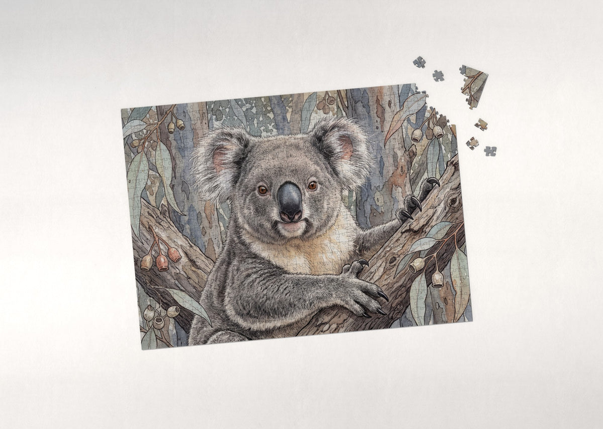Koala Portrait jigsaw puzzle - puzzle with loose pieces