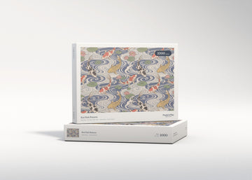 Koi Fish Pattern jigsaw puzzle - gift box