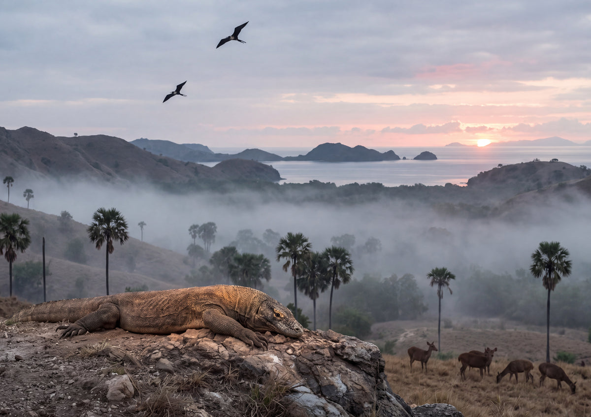 Komodo Dragon at Dawn jigsaw puzzle