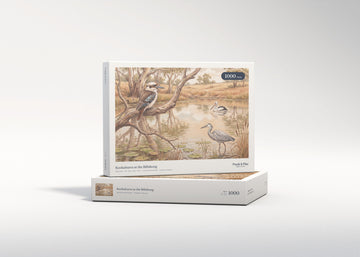 Kookaburra at the Billabong jigsaw puzzle - gift box