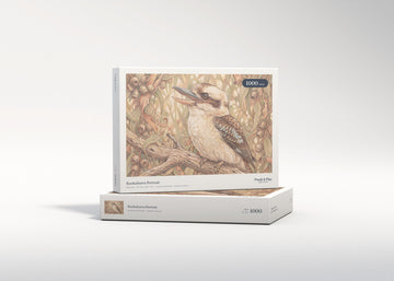 Kookaburra Portrait jigsaw puzzle - gift box