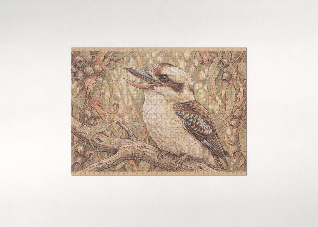 Kookaburra Portrait jigsaw puzzle - gift box