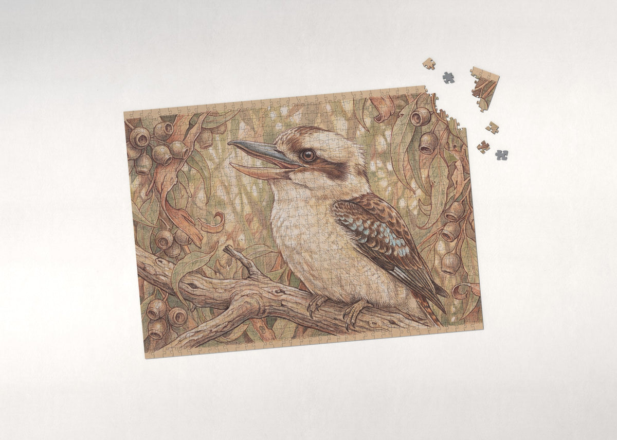 Kookaburra Portrait jigsaw puzzle - puzzle with loose pieces