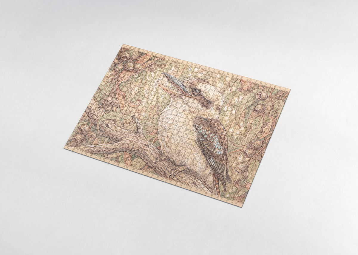 Kookaburra Portrait jigsaw puzzle - assembled puzzle