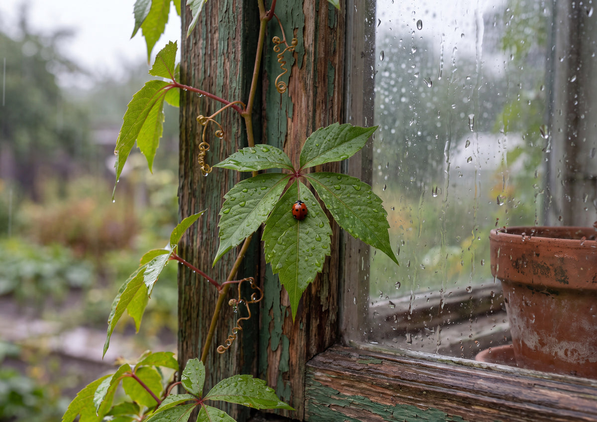 Ladybug on the Rainy Window Vine jigsaw puzzle