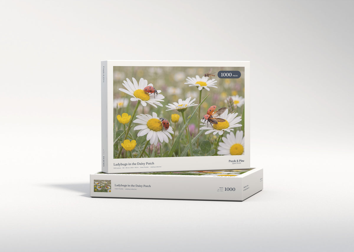 Ladybugs in the Daisy Patch jigsaw puzzle - gift box