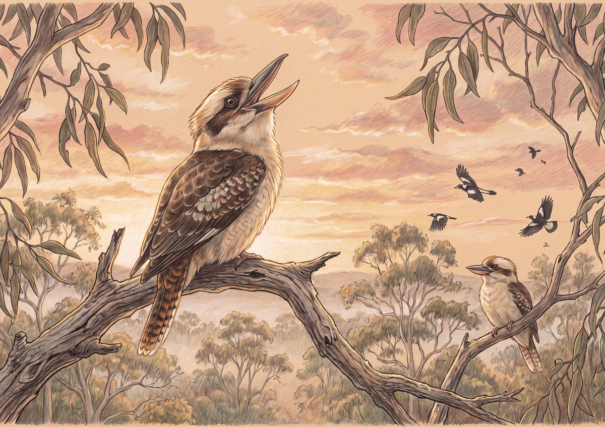 Laughing Kookaburra at Sunrise jigsaw puzzle