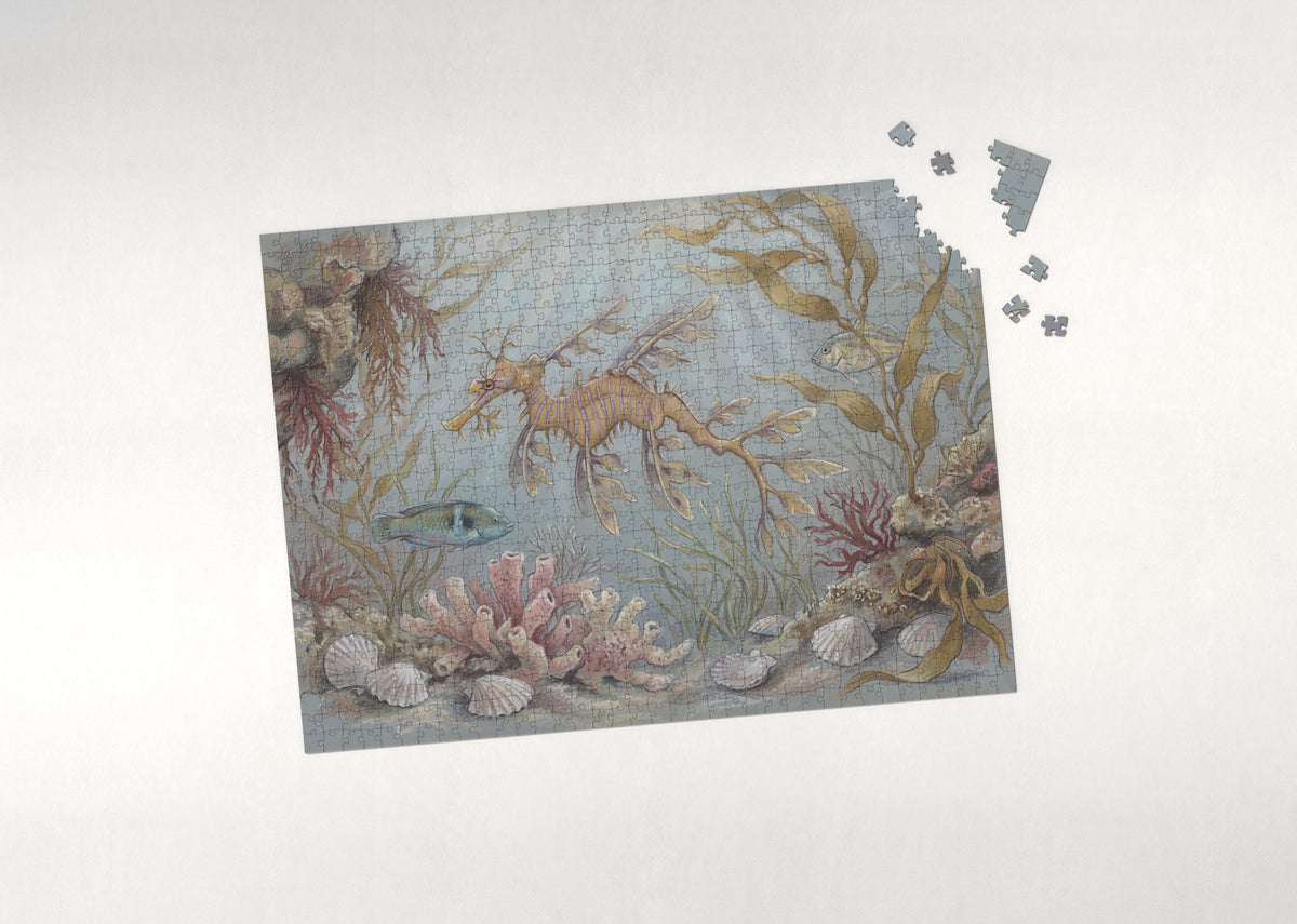 Leafy Sea Dragon in the Kelp jigsaw puzzle - puzzle with loose pieces