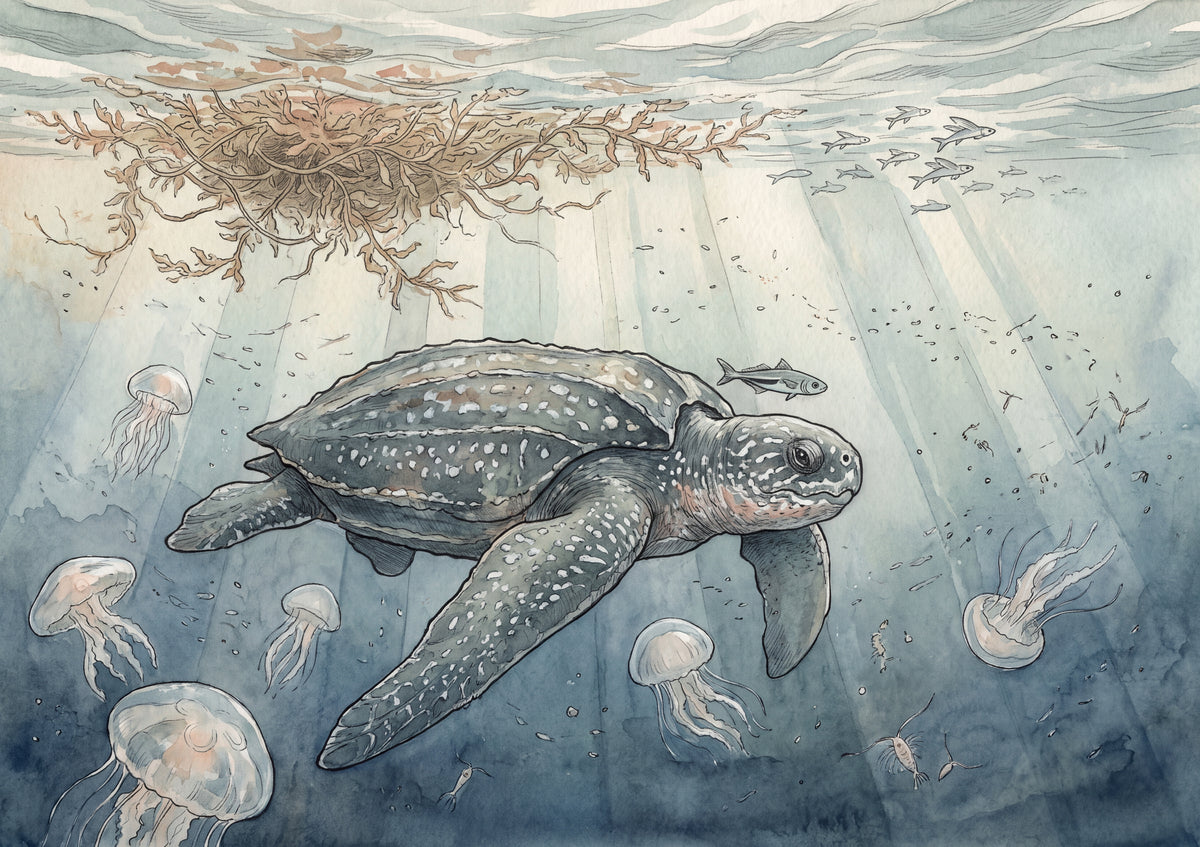 Leatherback Turtle in the Open Ocean jigsaw puzzle