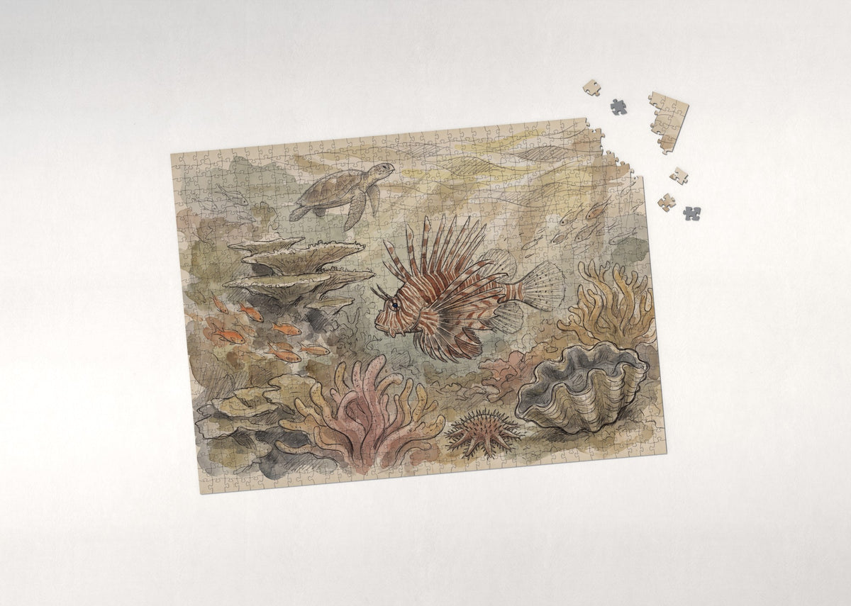 Lionfish Among the Coral jigsaw puzzle - puzzle with loose pieces