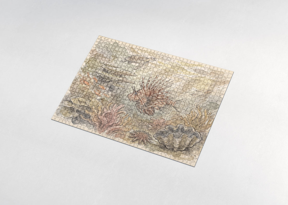 Lionfish Among the Coral jigsaw puzzle - assembled puzzle