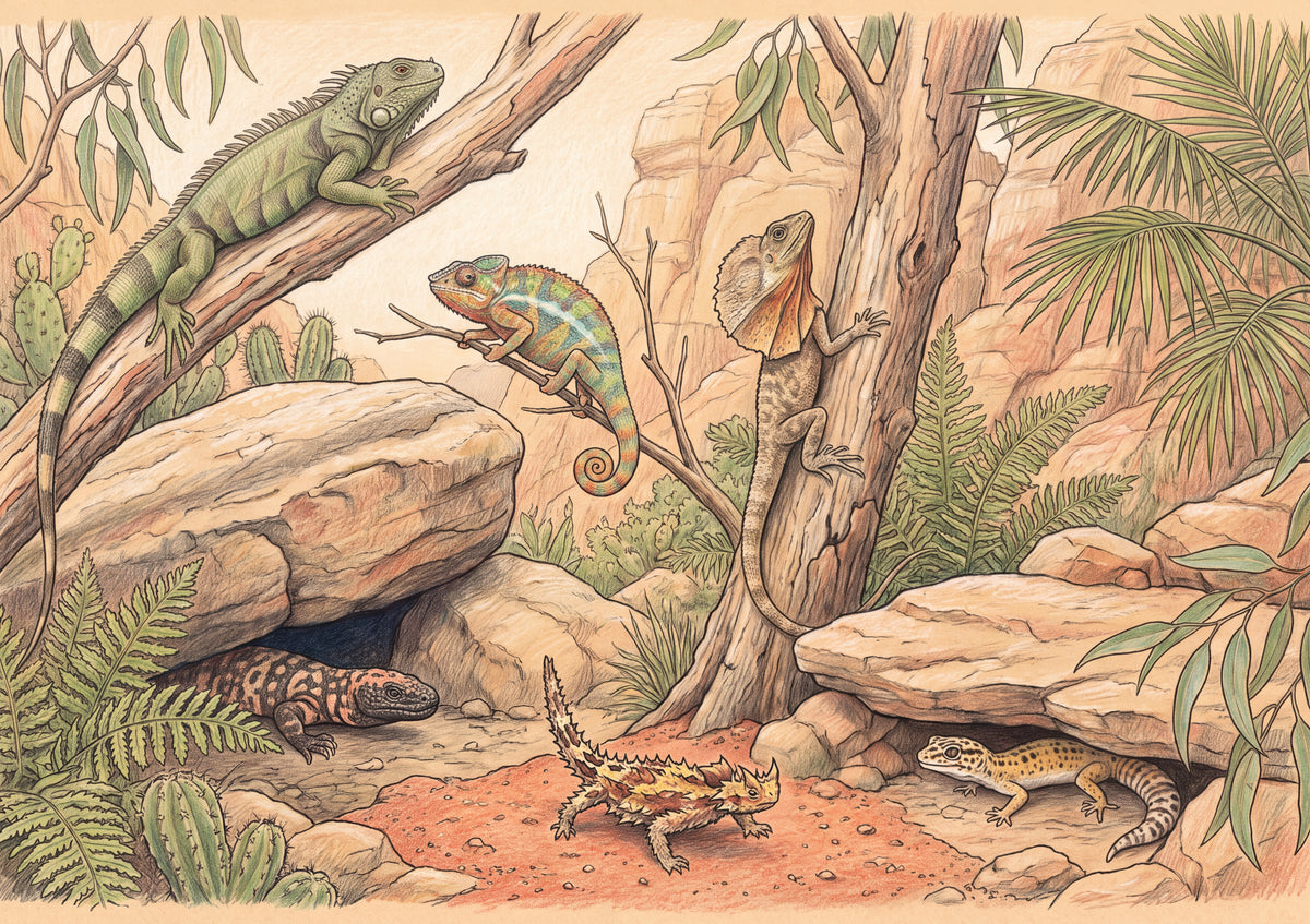 Lizards of the World Collage jigsaw puzzle
