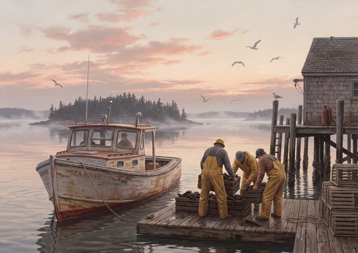 Lobster Landing at Dawn jigsaw puzzle