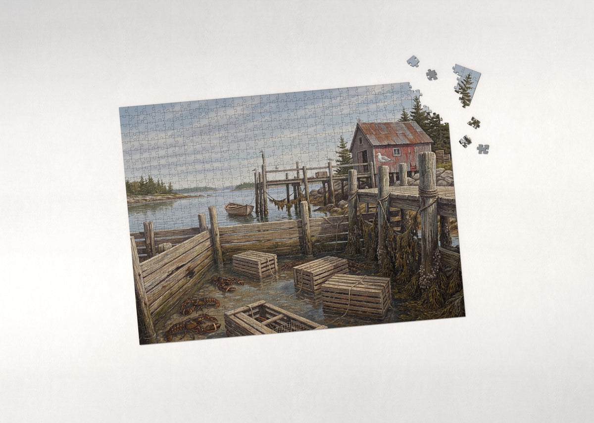 Lobster Pound at the Pier jigsaw puzzle - puzzle with loose pieces