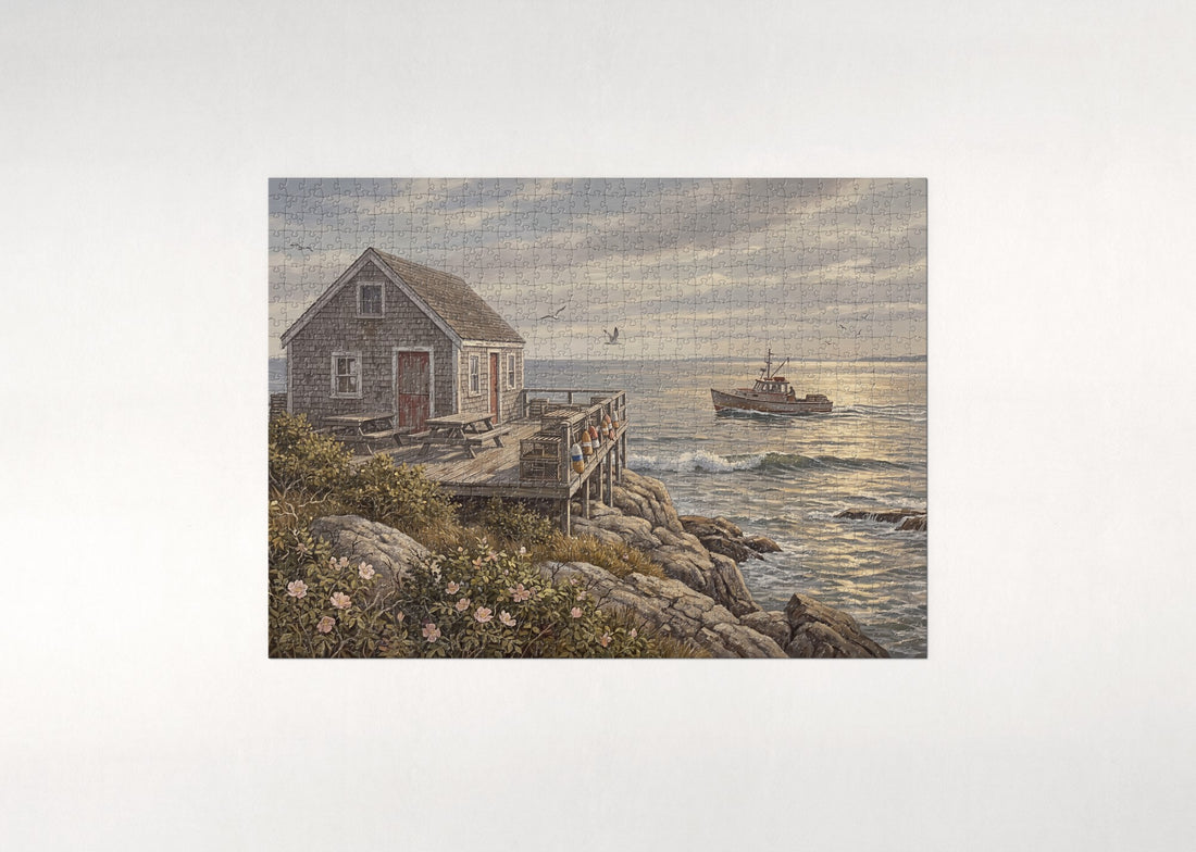 Lobster Shack by the Sea jigsaw puzzle - gift box