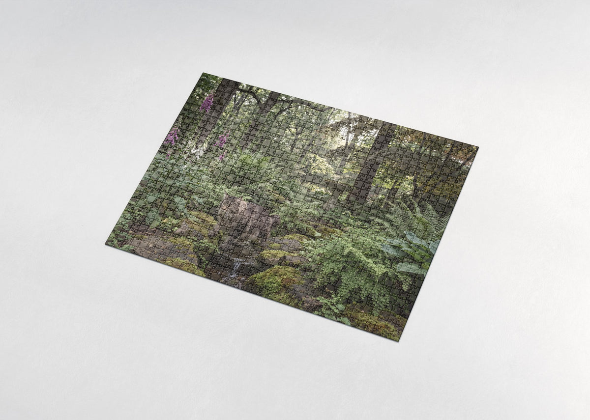Maine Coon In the Fern Garden jigsaw puzzle - assembled puzzle