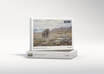 Mammoth at the Ice Age Tundra jigsaw puzzle - gift box