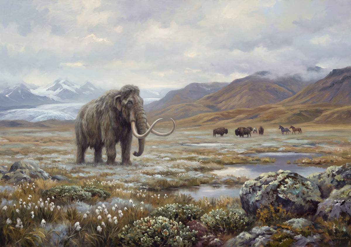 Mammoth at the Ice Age Tundra jigsaw puzzle
