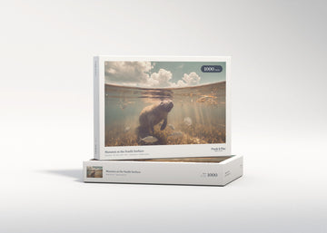 Manatee at the Sunlit Surface jigsaw puzzle - gift box