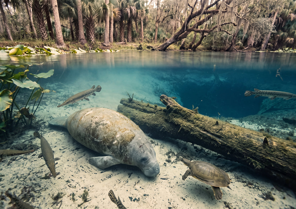 Manatee in the Blue Spring Lagoon jigsaw puzzle