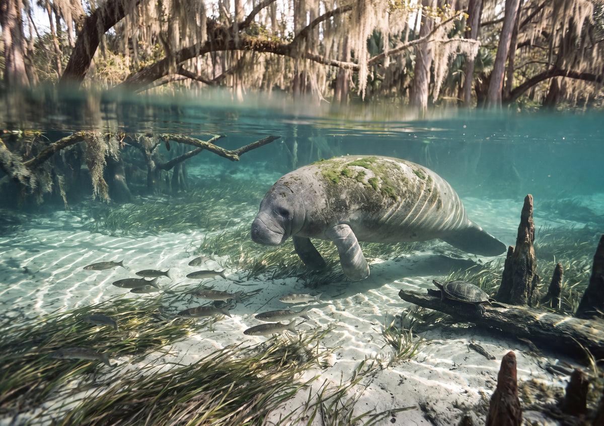 Manatee in the Crystal River Spring jigsaw puzzle