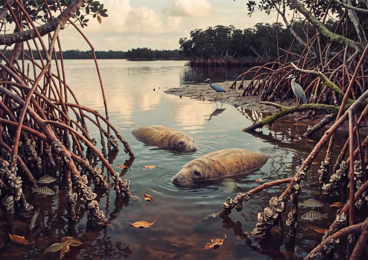 Manatees in the Florida Mangroves jigsaw puzzle