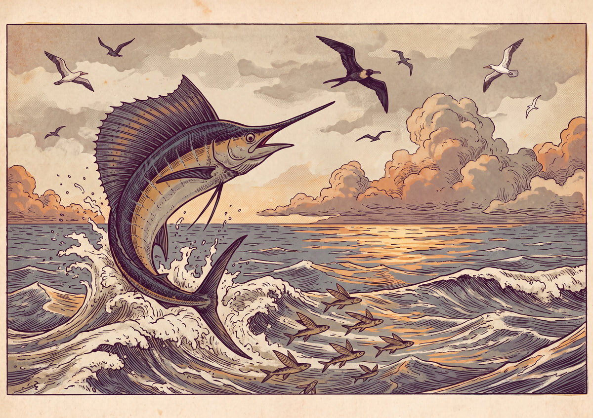 Marlin Leaping at the Surface jigsaw puzzle