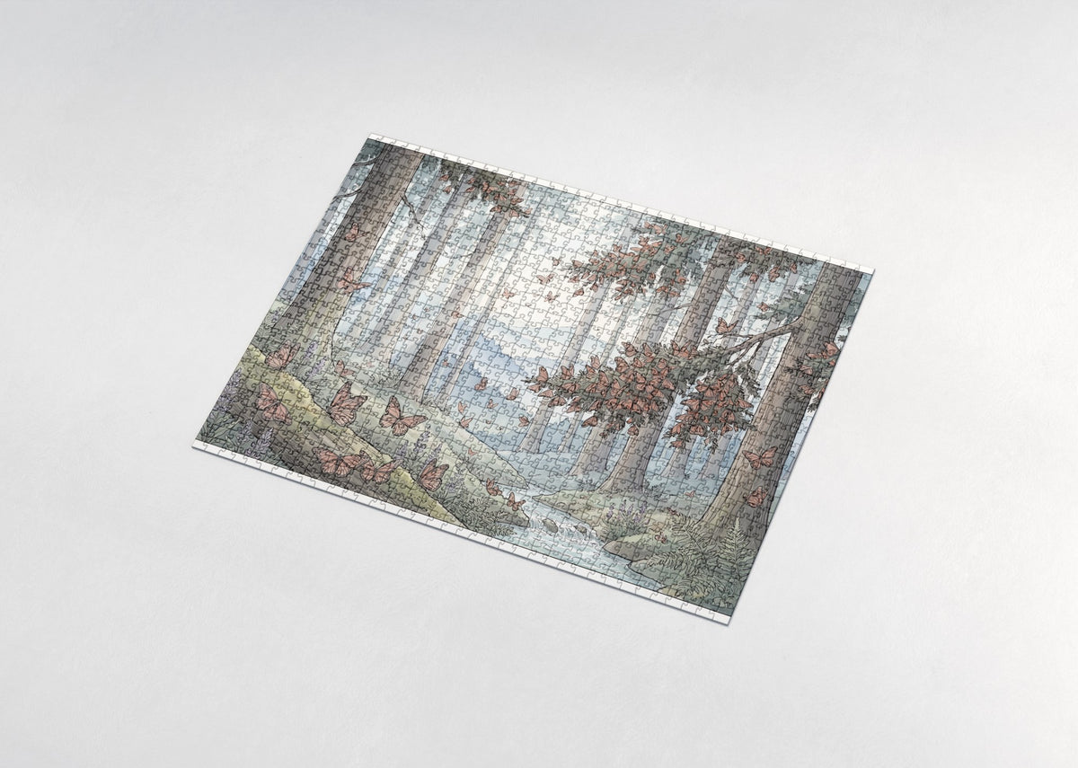 Monarch Migration in the Oyamel Forest jigsaw puzzle - assembled puzzle