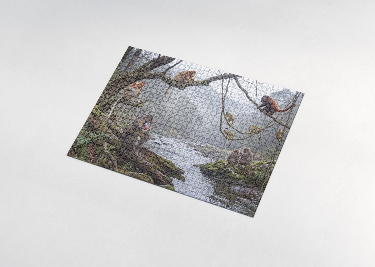 Monkeys of the World Collage jigsaw puzzle - assembled puzzle