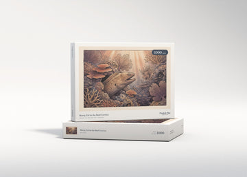 Moray Eel in the Reef Crevice jigsaw puzzle - gift box