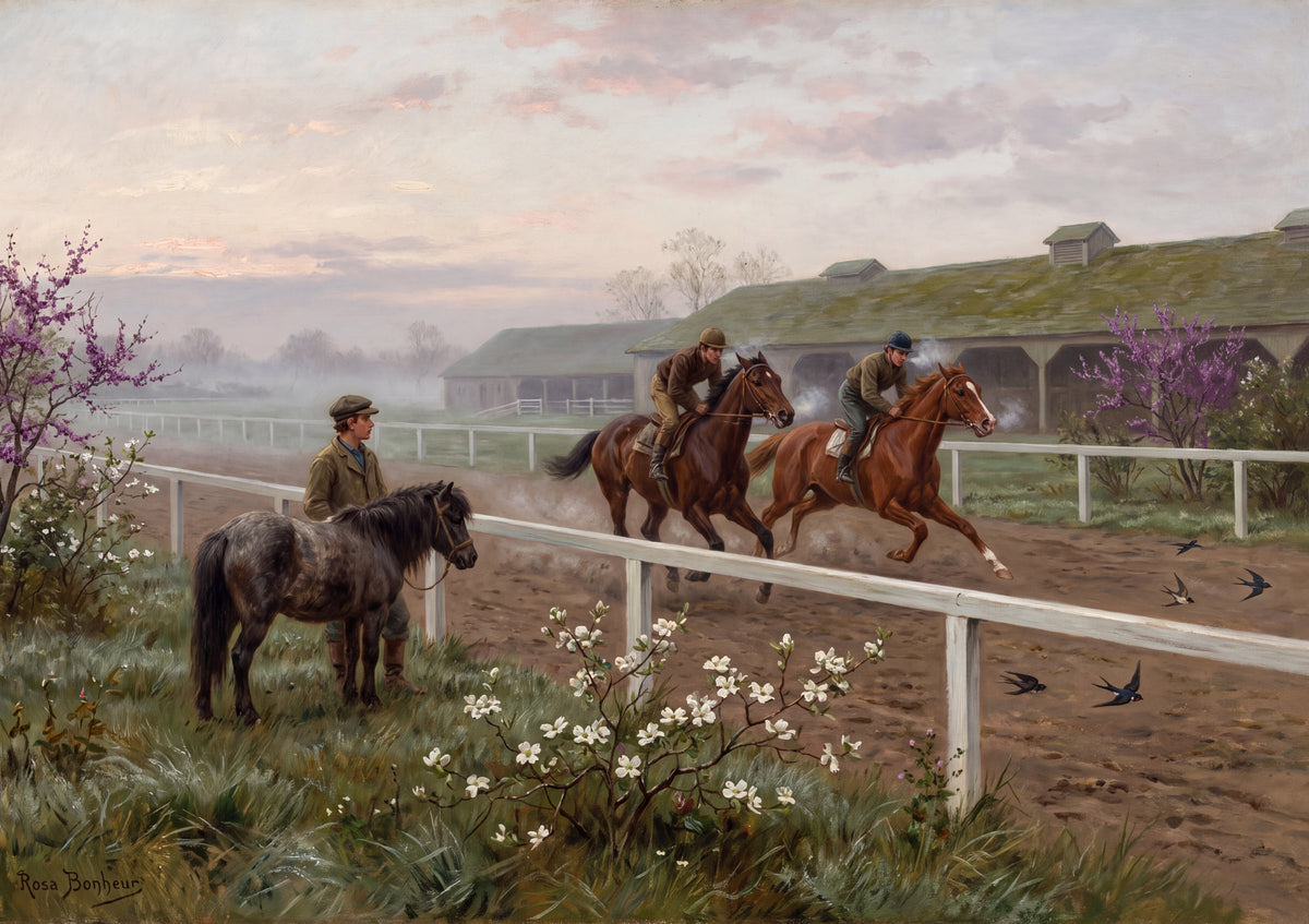 Morning Workout at the Racetrack jigsaw puzzle