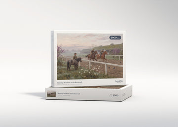 Morning Workout at the Racetrack jigsaw puzzle - gift box