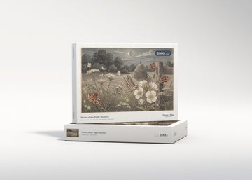 Moths of the Night Meadow jigsaw puzzle - gift box