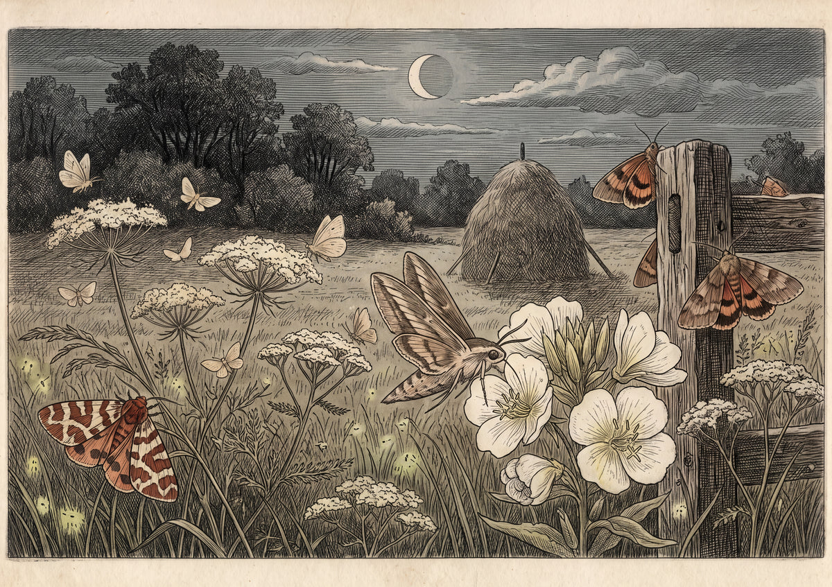 Moths of the Night Meadow jigsaw puzzle