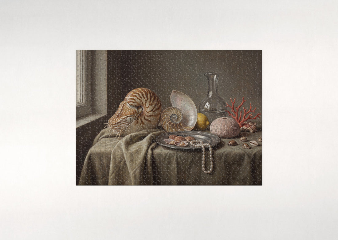 Nautilus Shell Spiral jigsaw puzzle - gift box