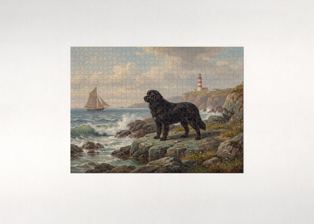 Newfoundland by the Lighthouse Coast jigsaw puzzle - gift box