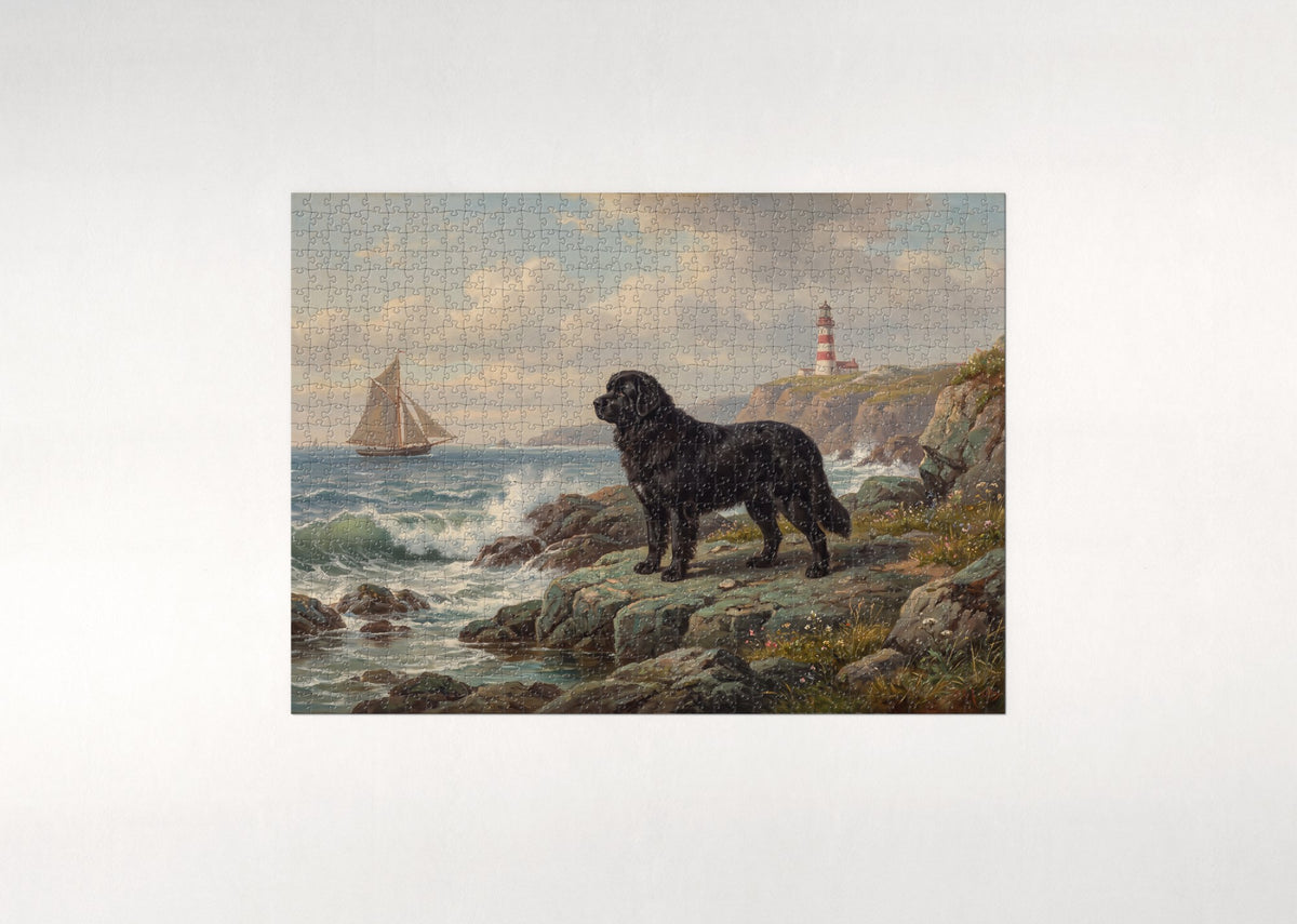 Newfoundland by the Lighthouse Coast jigsaw puzzle - flat puzzle