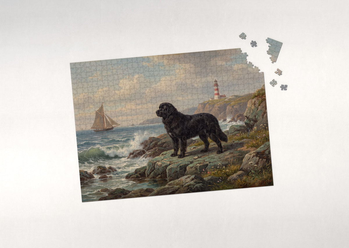 Newfoundland by the Lighthouse Coast jigsaw puzzle - puzzle with loose pieces