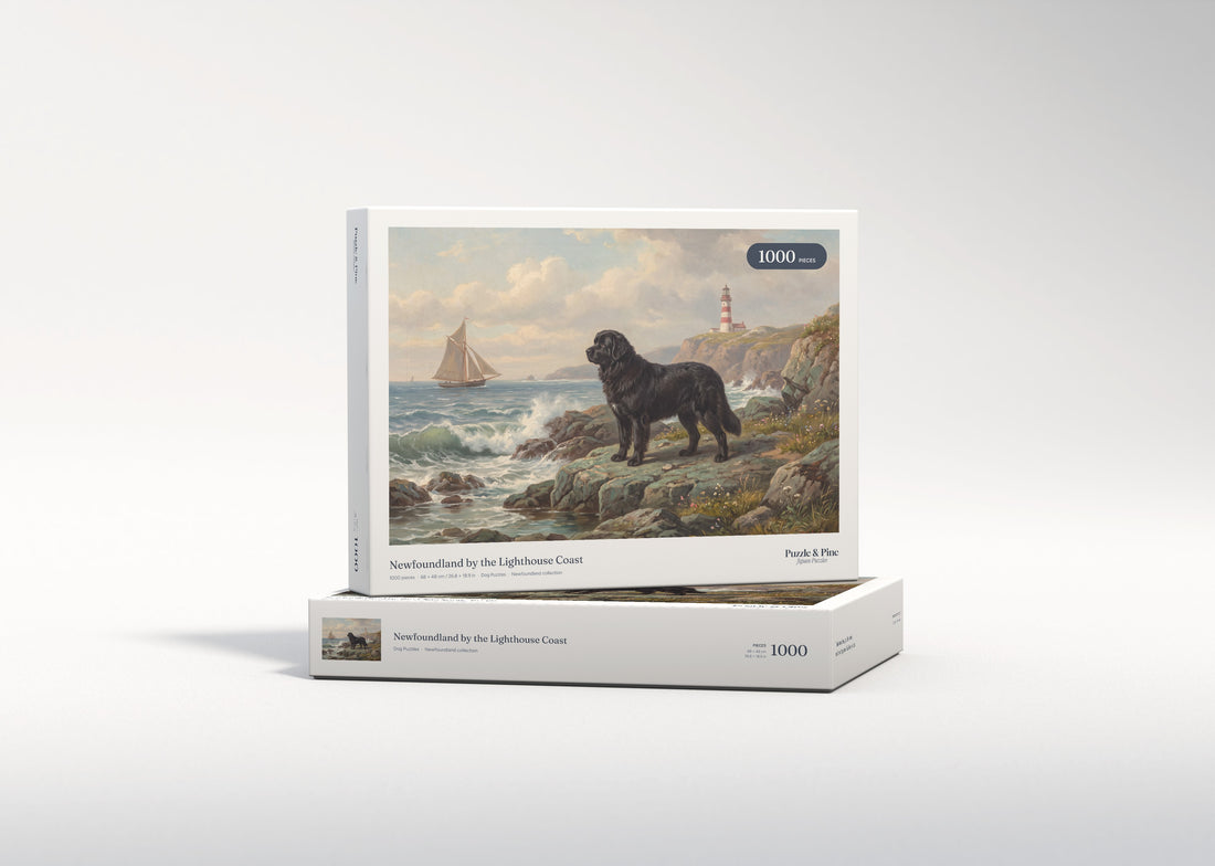 Newfoundland by the Lighthouse Coast jigsaw puzzle - gift box
