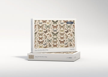 Ninety Nine Butterflies Collage jigsaw puzzle - gift box