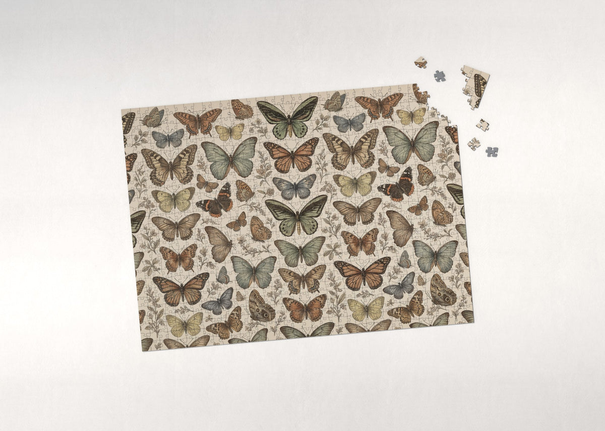 Ninety Nine Butterflies Collage jigsaw puzzle - puzzle with loose pieces