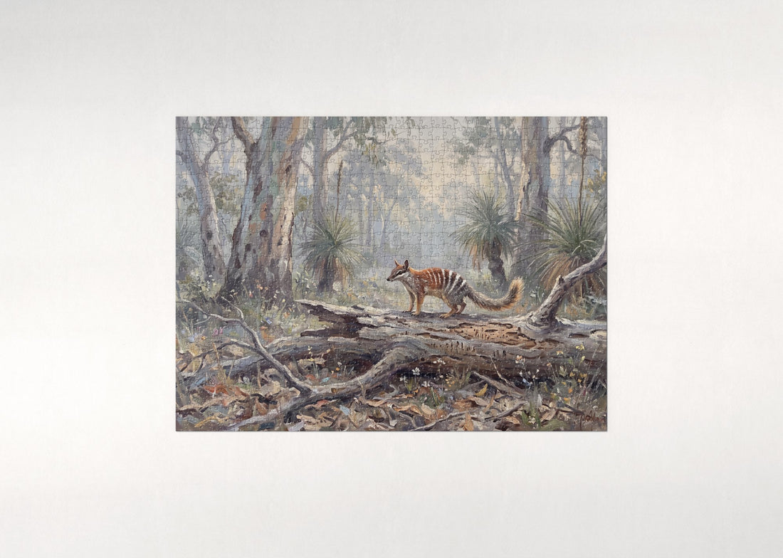 Numbat in the Woodland jigsaw puzzle - gift box