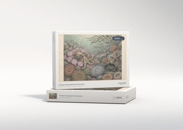 Octopus Among the Sea Anemones jigsaw puzzle - gift box