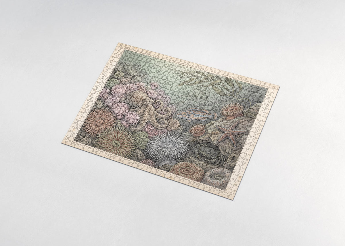 Octopus Among the Sea Anemones jigsaw puzzle - assembled puzzle