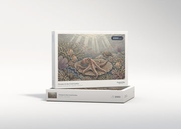 Octopus in the Coral Garden jigsaw puzzle - gift box