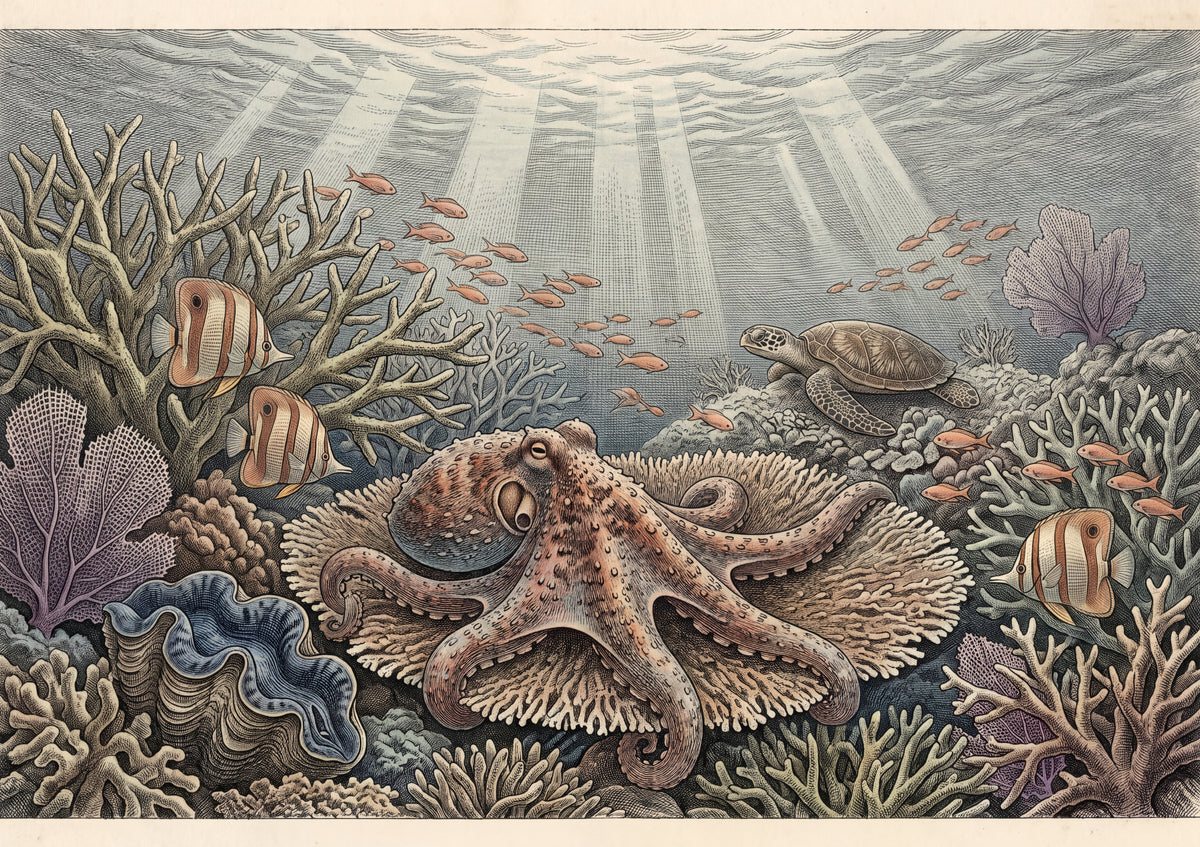 Octopus in the Coral Garden jigsaw puzzle